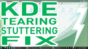 Fix stuttering and Tearing in KDE while minimizing or opening a window
