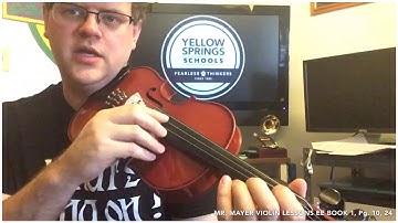 EE Book 1, Pg. 10, #24 “Lets Read ‘C#’ (C-sharp)” Violin