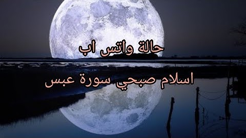 حالات واتس اب || اسلام صبحي //سورة عبس