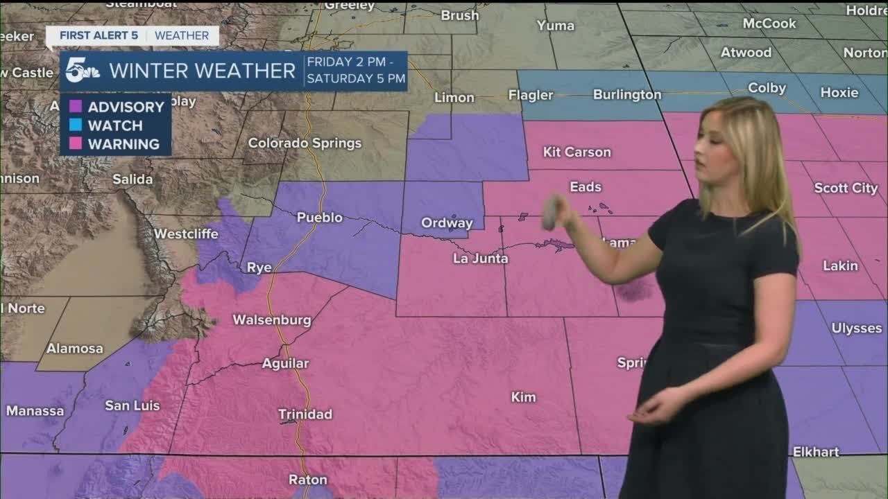 Heavy snow will impact travel Friday evening in southern Colorado - YouTube