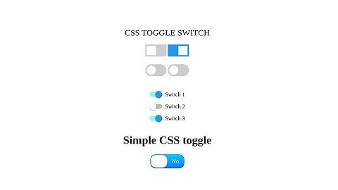 CSS Material Toggle Switch With Source Code.