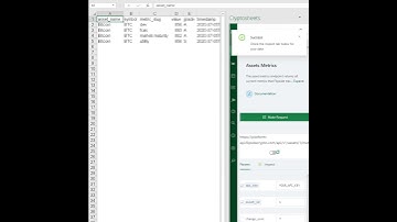 Get Flipside Crypto data in Excel and Google Sheets - Assets Metrics