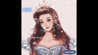 Disney princesses cute anime fan- art in wedding dresses. 💕💗 cute edit 💕