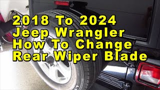 2018 To 2024 Jeep Wrangler How To Change Rear Wiper Blade With Size & Part Numbers by Paul79UF 5 views 21 hours ago 55 seconds