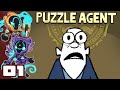 We Have A Terminal Obsession With Puzzles - Let's Play Puzzle Agent - PC Gameplay Part 1