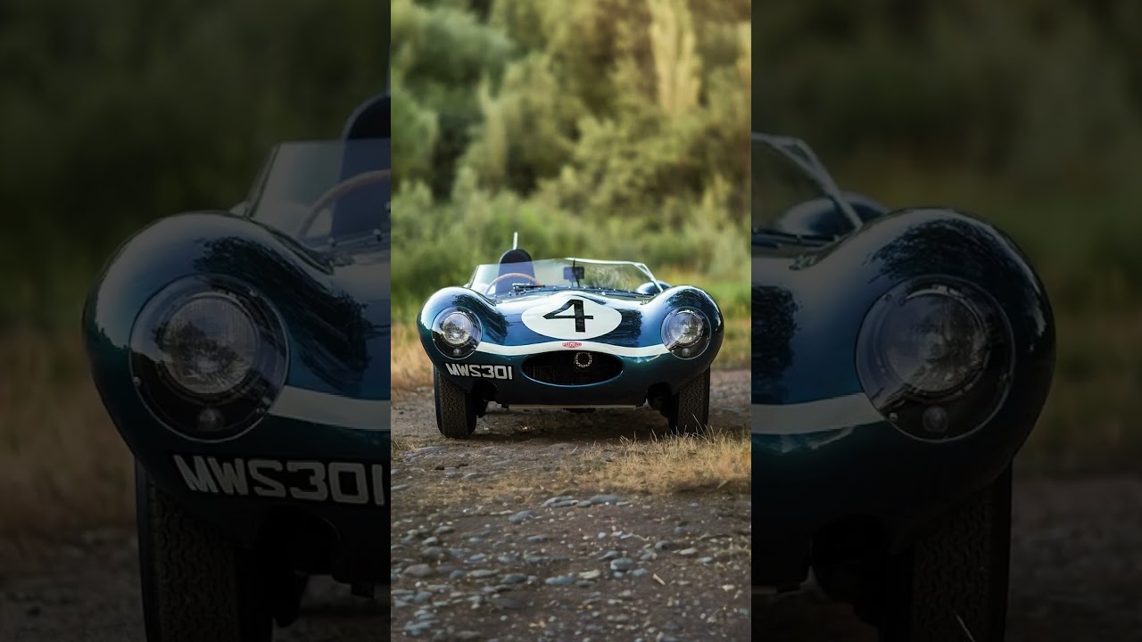 A close-up look at the 1956 Le Mans winning Jaguar D-Type