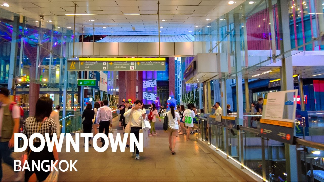 Bangkok Evening Walk Pratunam and Ratchaprasong Area 2024 [4K]