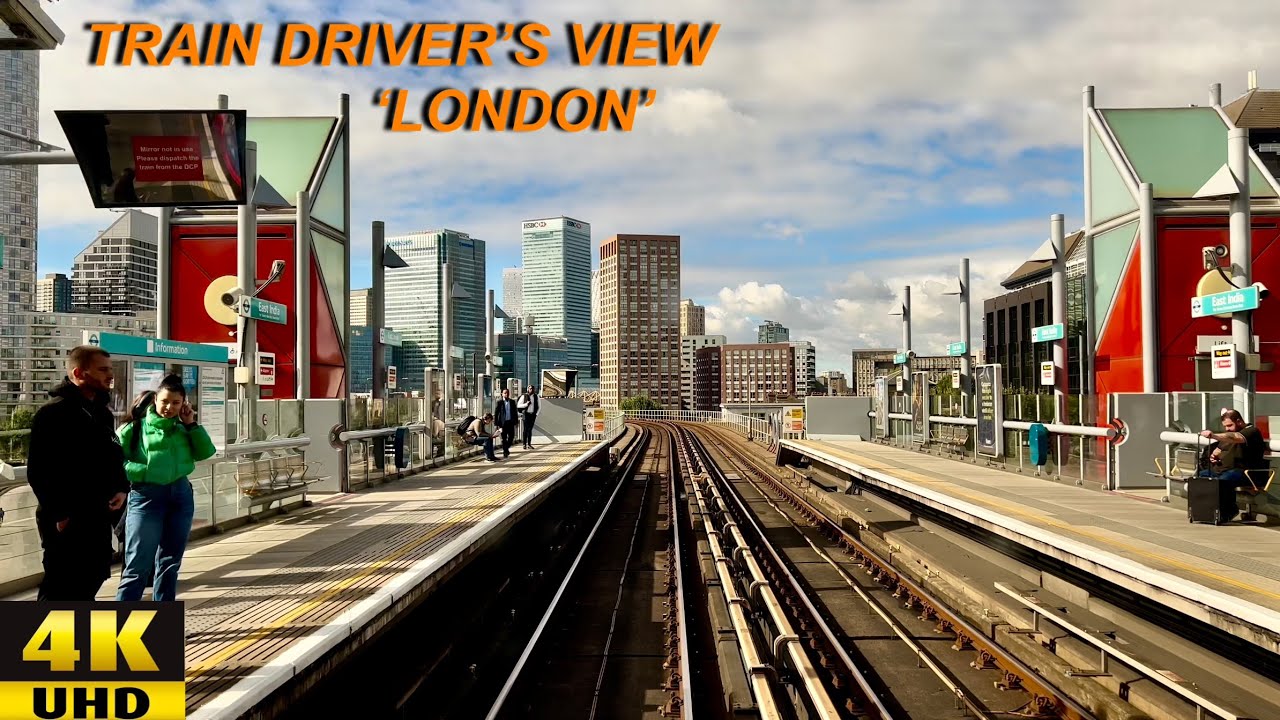 London's Docklands Light Railway || Becton To Tower Gateway - 4K TRAIN DRIVER'S VIEW