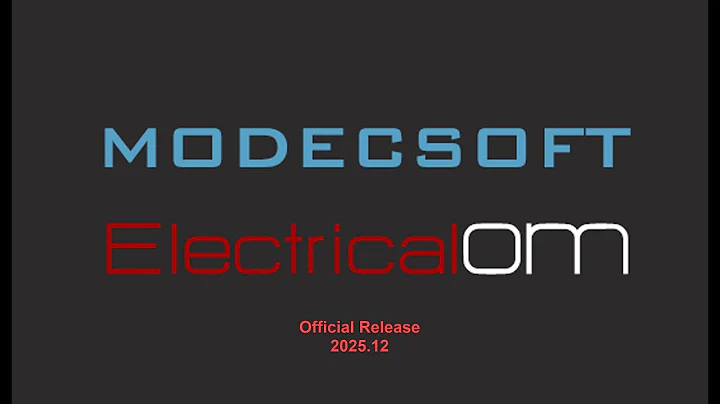 ElectricalOM December 2025 Update - Software Version 2025.12