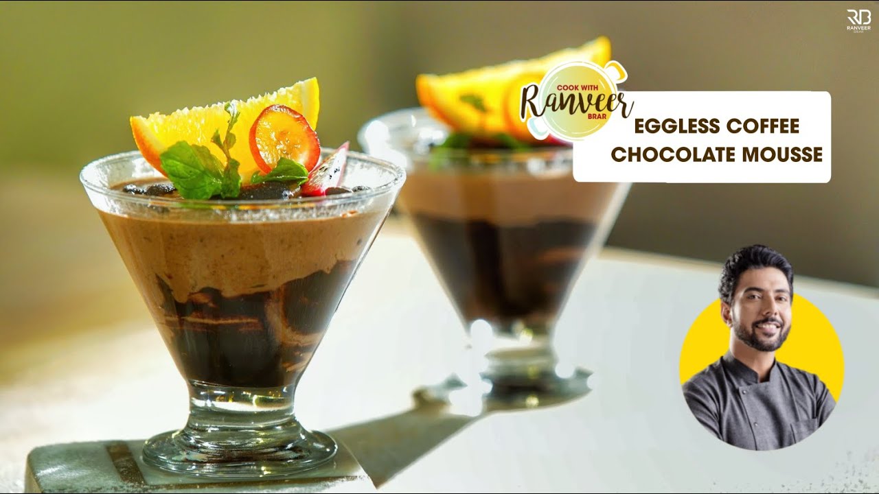 Eggless Chocolate Mousse in blender | मिक्सी में बनाएं आसान चॉकलेट मूस | Chef Ranveer Brar