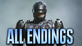 RoboCop Rogue City ALL ENDINGS + Final Boss Fight - Good, Worst + Best Ending