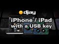 How-to use Algoriddim djay Pro 5 on iPhone or iPad with audio files stored on a USB drive