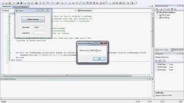 Display a message using msgbox Wk2