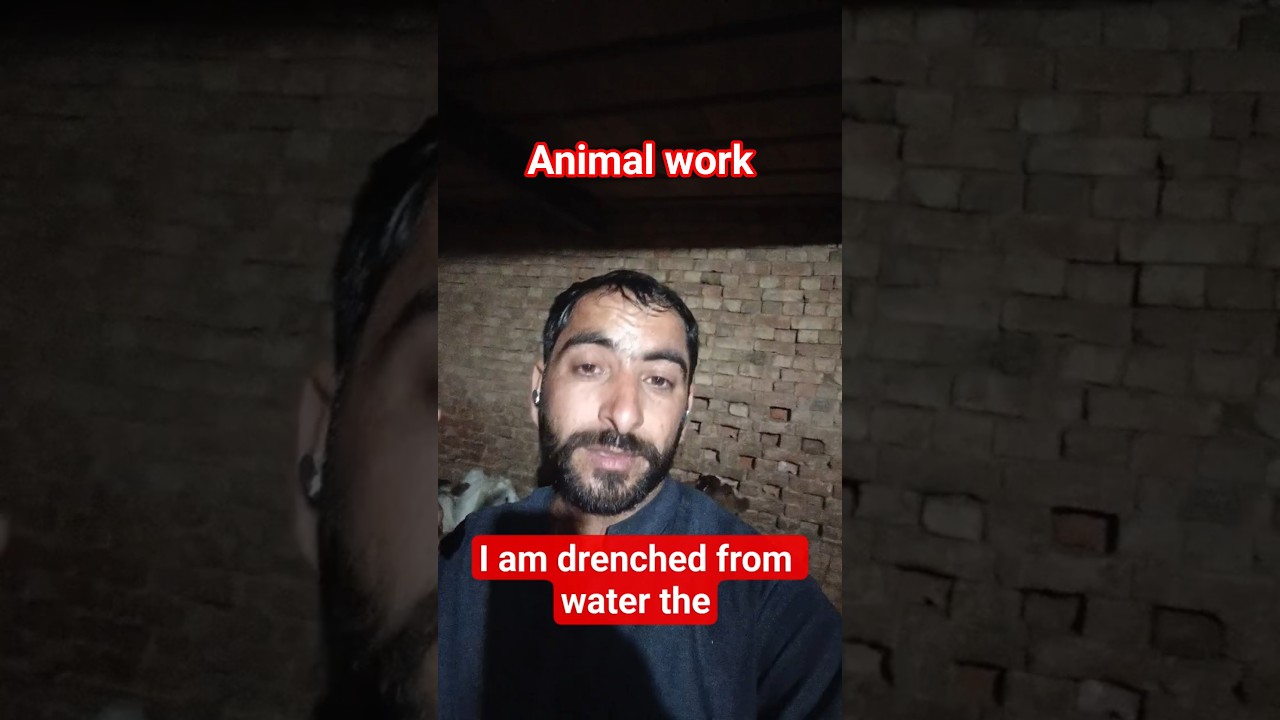 in cold weather I am wet from water💧💦 