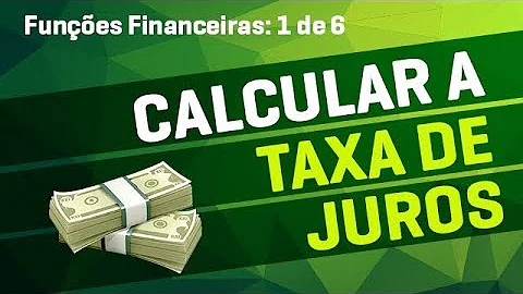 Como calcular a taxa de juros de um financiamento no Excel?