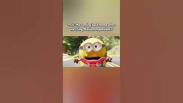 Mission Impossible x Minions || Me After Watching Tom Cruise ||        #MissionImpossible 1