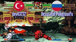 FT3 @samsh5sp: devil3232 (TR) vs Beautiful Puke|waifu (RU) [Samurai Shodown V SP Fightcade] Jul 14
