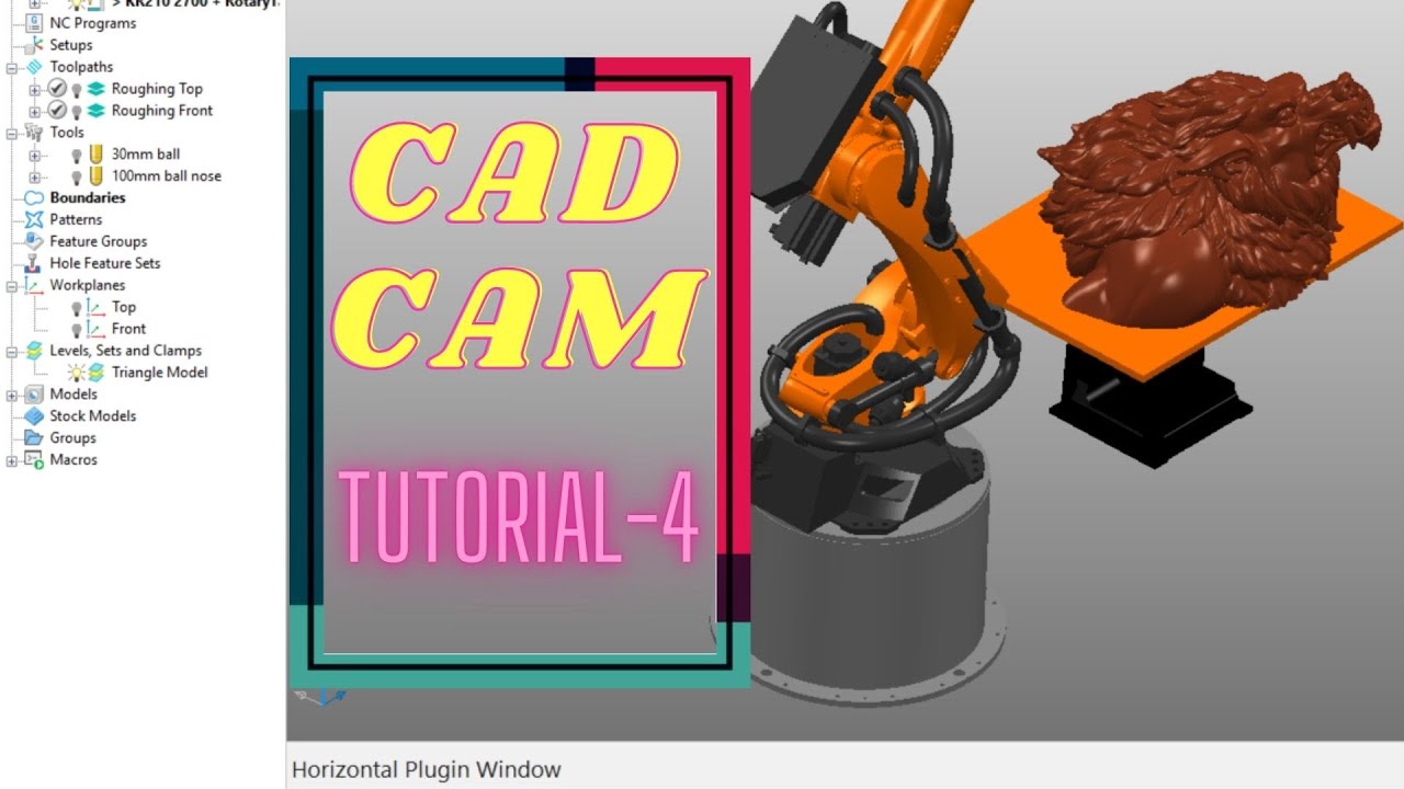 CAD CAM Tutorial-4 /Steep and Shallow finishing - YouTube