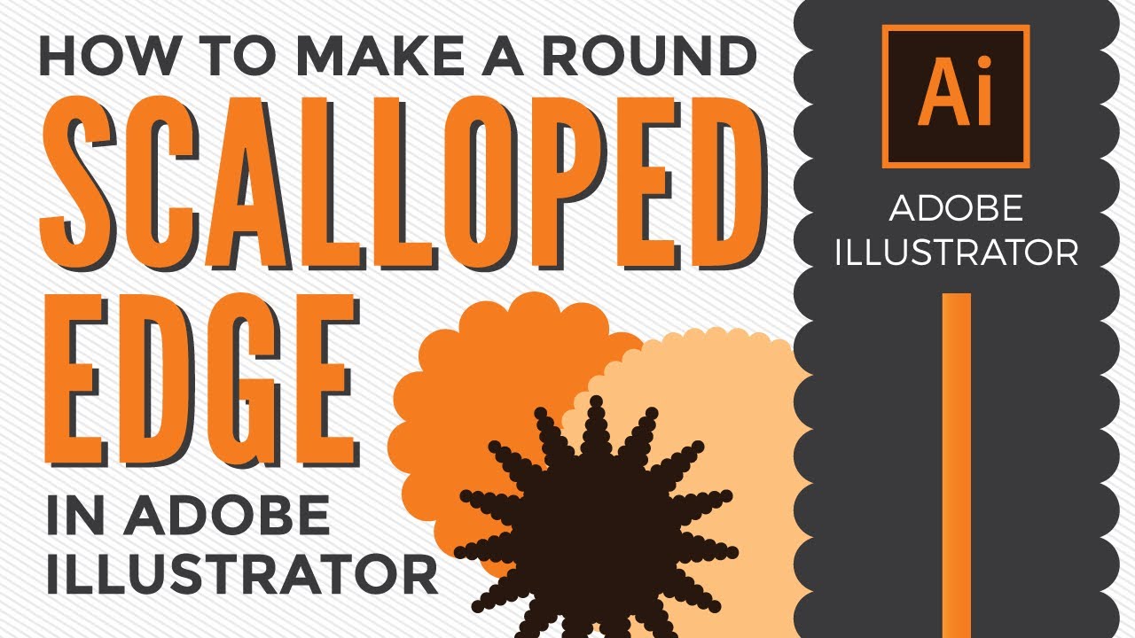 How to Make a Round Scalloped Edge in Adobe Illustrator 