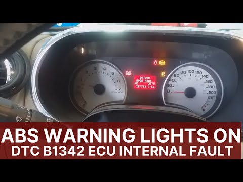 ABS Warning Lights On Dashboard | DTC B1342 ECU Internal Fault Ford Explorer 2010