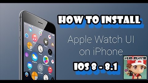 How to install Apple Watch Springboard UI on iOS 8 - 8.1
