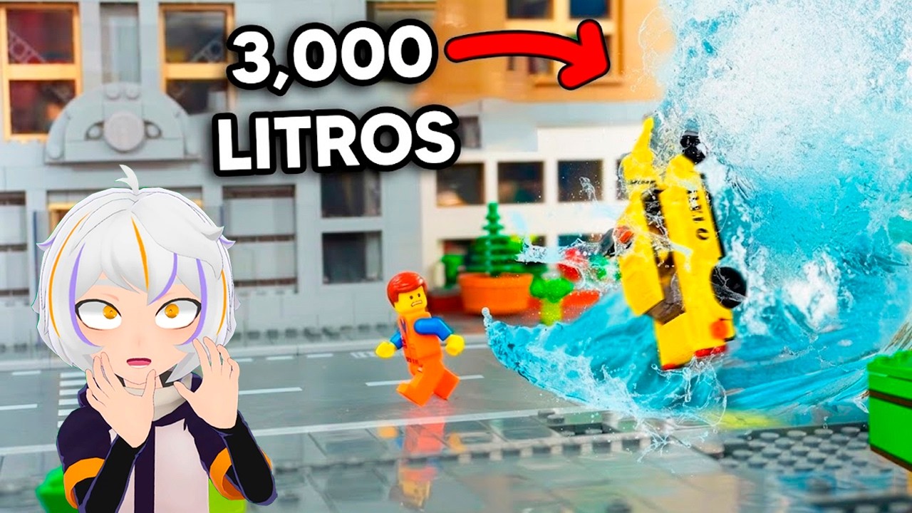 INUNDE MI CIUDAD en LEGO | ChuyMine REACCIONA a Brick Science