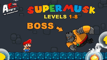 Super Musk World: Jungle Run - Levels 1-8 + BOSS (Android Gameplay)