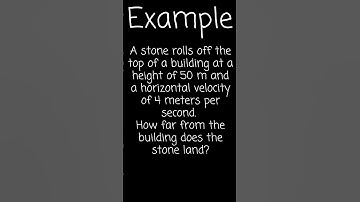Can Do Horizontal Projectile Motion Physics Problems #shortsphysics #physicsregents