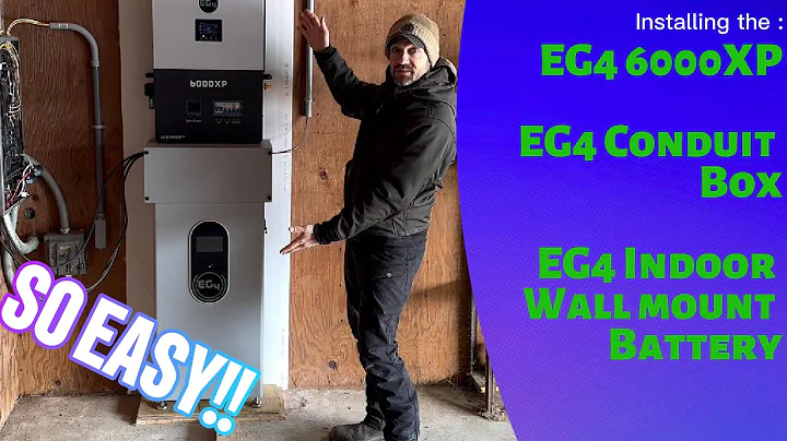 Installing the EG4 6000XP and Indoor Wallmount Battery!! #EG4 #6000XP