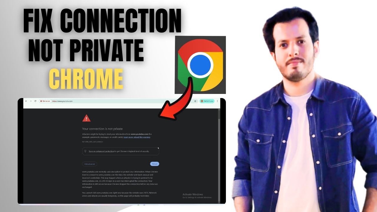 How To Resolve Your Connection Is Not Private In Google Chrome - Step ...