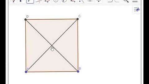 proof that the intersection point between two diagonals of a square is its center