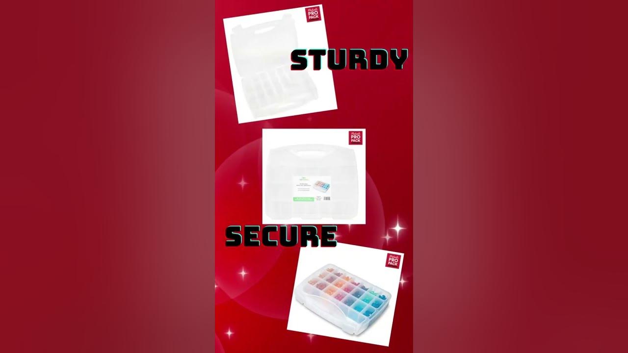 Bead Storage Box with Handle by Simply Tidy My Fav Bead Storage Cases