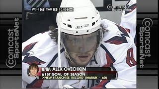 Ovi Breaks the Capitals Single-Season Goals Record (3/25/2008)