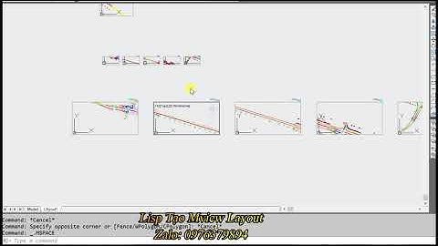 Lisp tạo Mview Viewport Layout
