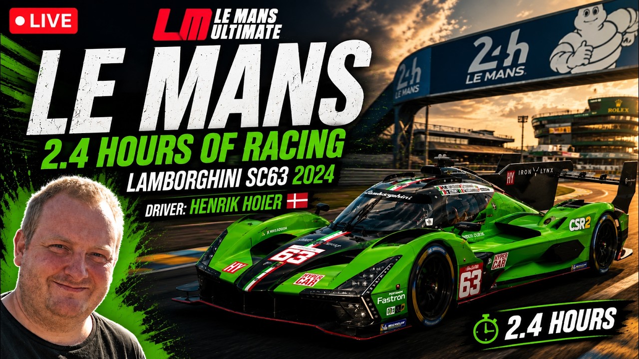 🔴 LIVE | Casual Race at Le Mans | Henrik Hoier | Lamborghini SC63
