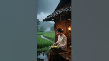 Rain & Javanese Village Ambience  Relaxing Music for Sleep, Meditation & Stress Relief