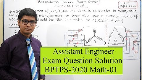 #01. Assistant Engineer Exam Question Solution [BPTPS-2020 BUET] Q. No-01