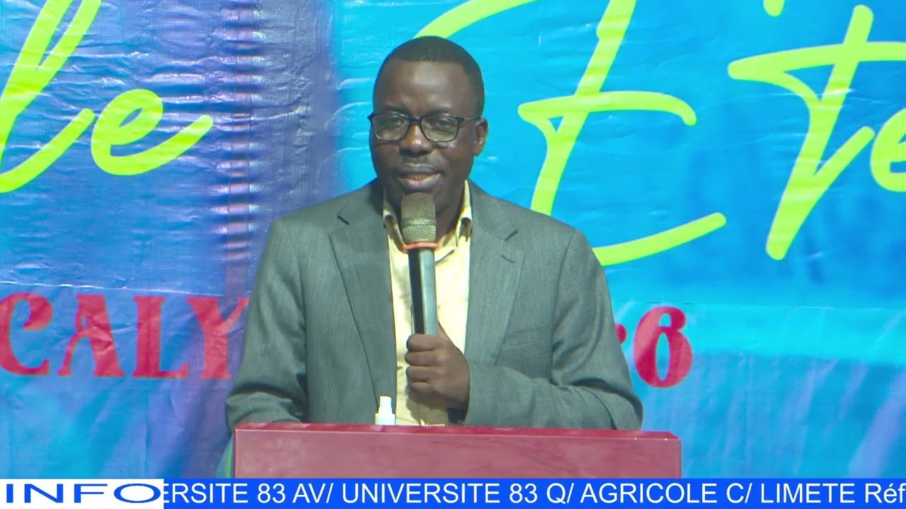 THÈME : LE VIN AYANT MANQUÉ. JEAN 2:1-11, Orateur:  DOCTEUR BLAISE KHONDE