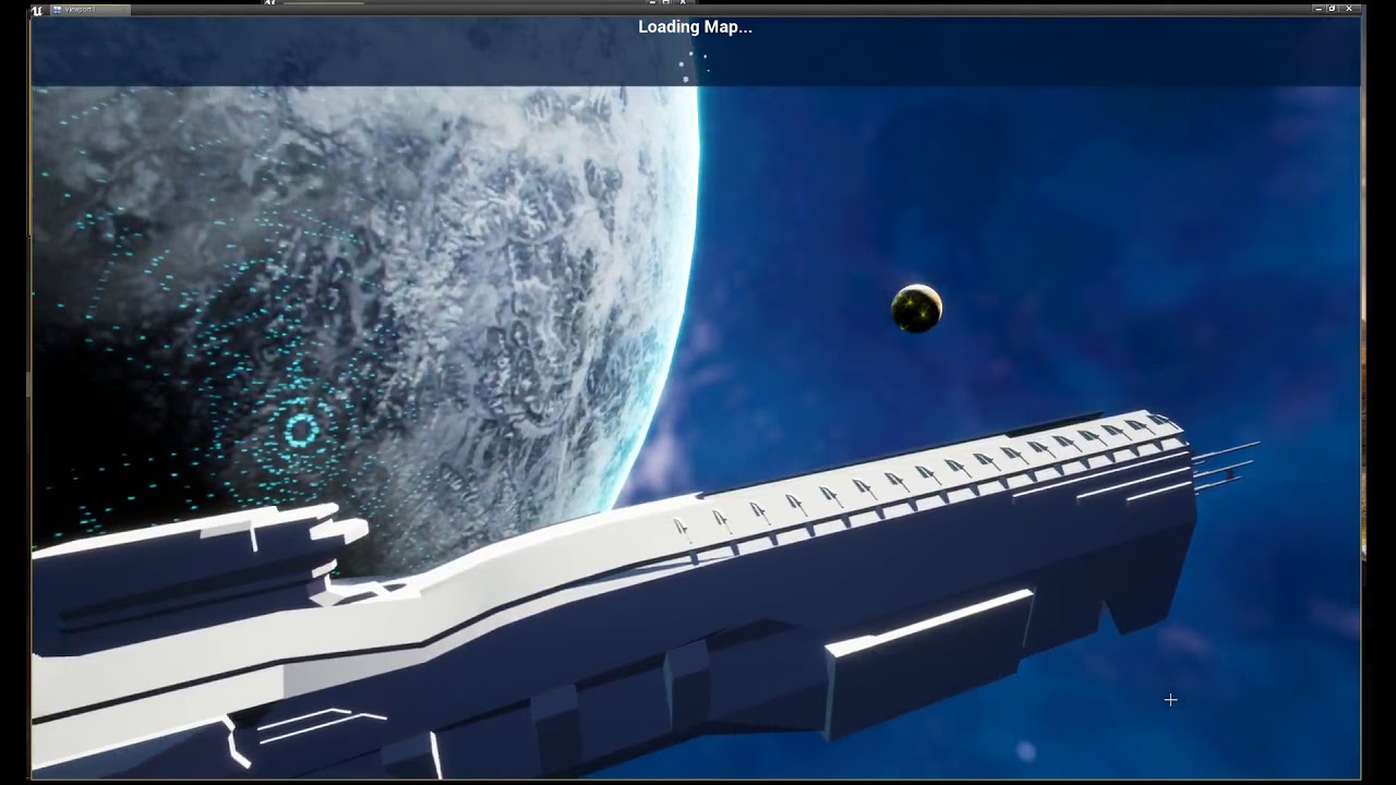 WIP - UE4.19 - Spaceship Game - first animated LoadingScreen Test