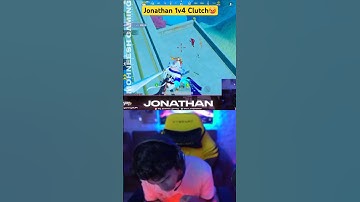 JONATHAN GAMING HACKER LIKE 1v4 CLUTCH🥶 ON LIVE STREAM😍CLUTCH OR WOTT😱#jonathan #jonathangaming