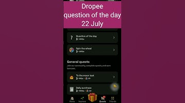Dropee question of the day 22 july | Dropee question of the day@CryptoTechSunil