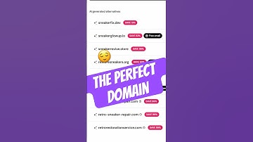 How to find the PERFECT domain