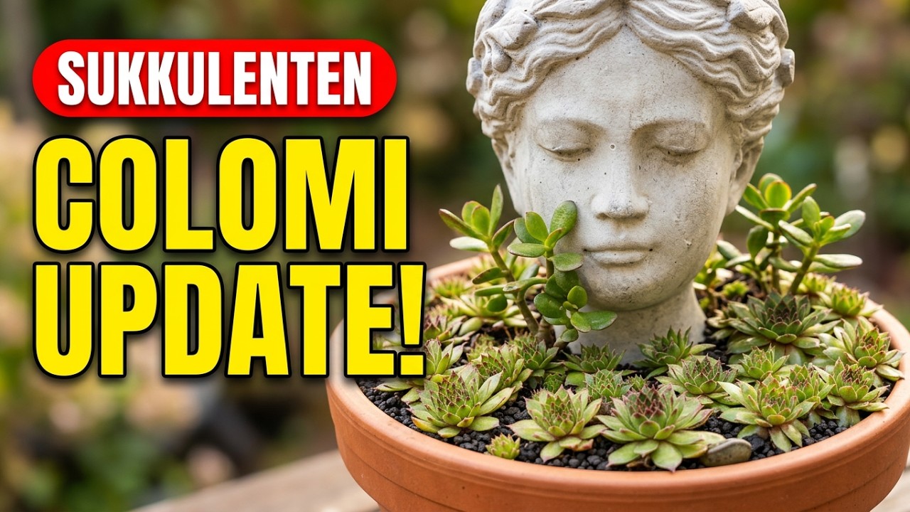 Sukkulenten in mineralisches Substrat einpflanzen: Update & Pflege (Colomi)