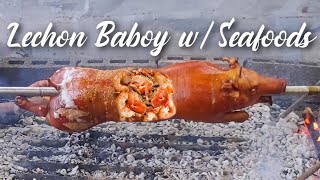 Lechon Baboy with Seafoods