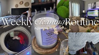 WEEKLY CLEANING ROUTINE | Peaceful Homemaking Motivation , Laundry day 🧺, Dusting | ASMR