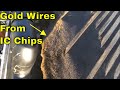 How To Scrap Incinerated IC Chips For Gold Wires With A Shaker Table, Recycling Electronics MBMM