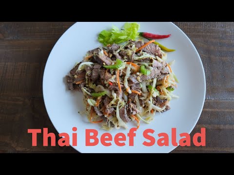 Thai Beef Salad ( Beef and cabbage Salad) ยำเนื้อกระหล่ำปลี - Episode 241