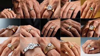 Men’s Diamond Rings | Latest 22K & 18K Gents Ring Designs 2025 | 2AMJ