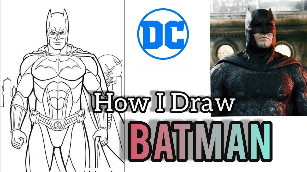 How To Draw Batman | Zack Snyder's Justice League 
