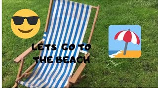GETTING A BEACH CHAIR READY FOR SALE ON ETSY
